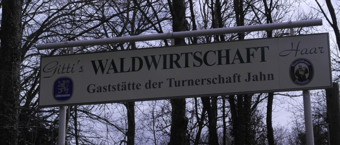 Schild - Gitti's - Waldwirtschaft